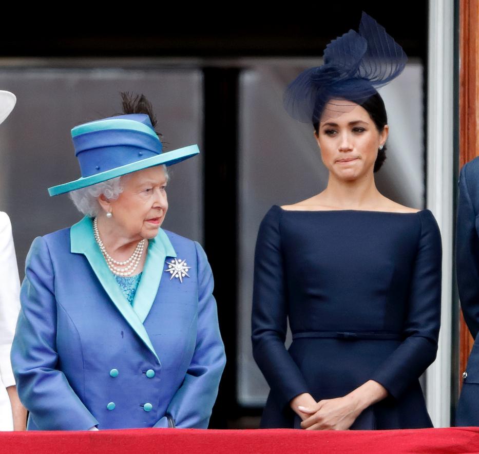 II. Erzsébet királynő és Meghan /fotó: Getty Images