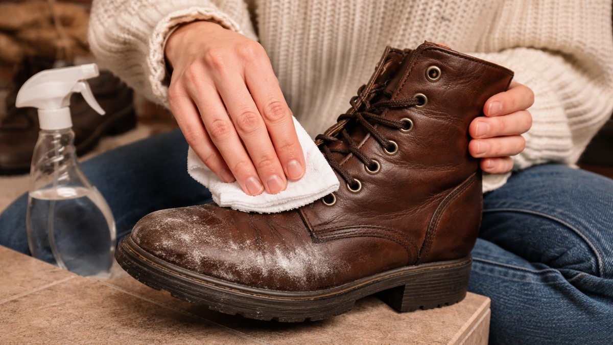 Čišćenje kožne čizme zimi