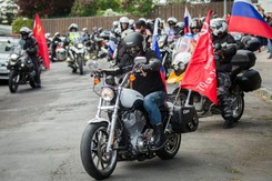 Szarpanina z Nocnymi Wilkami. Gruzini zdarli rosyjskie symbole z motocykli