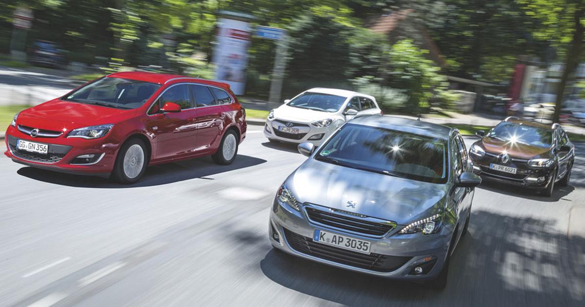 Peugeot 308 SW kontra Opel Astra, Hyundai i30 i Renault