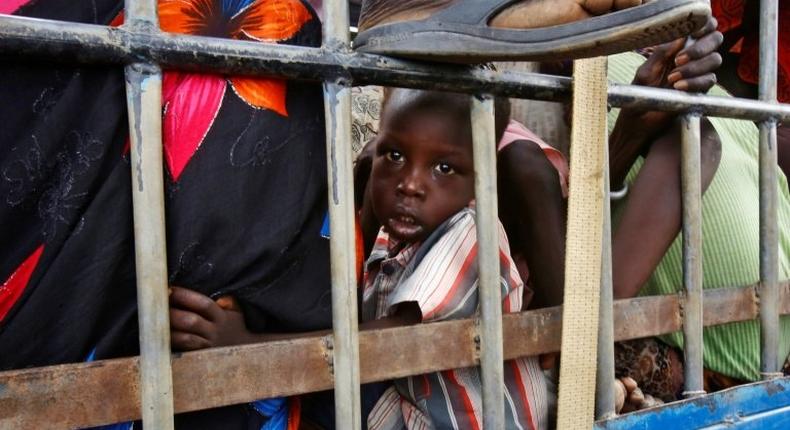 South Sudanese refugees at a UN camp in Sudan