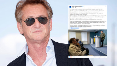 Sean Penn jest teraz w Kijowie. "Pokazuje odwagę, której brakuje wielu innym"