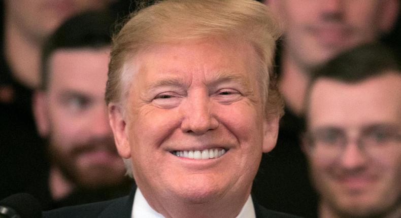 donald trump smile