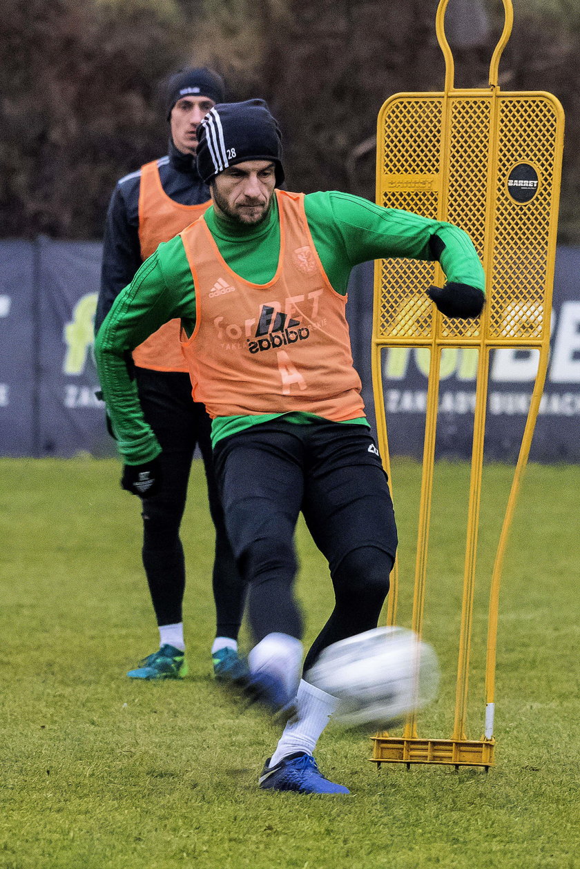 Pilka nozna. Ekstraklasa. Slask Wroclaw Trening. 13.12.2018