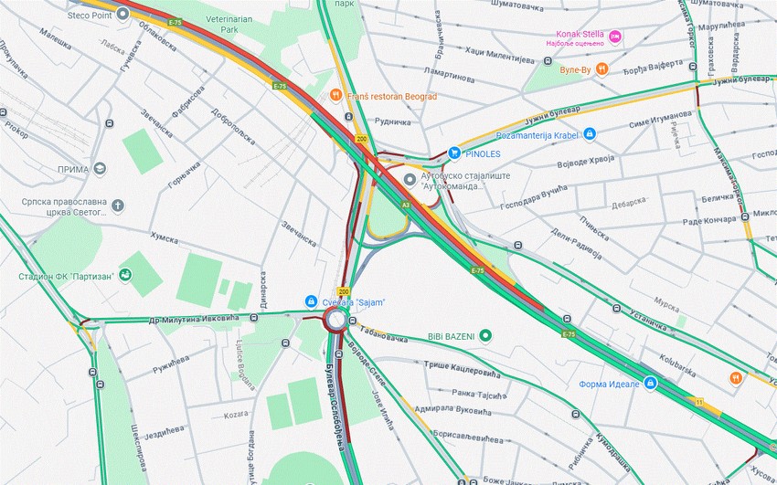 Mapa, crveni se Autokomanda