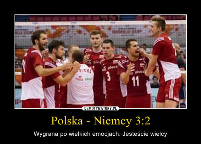 Memy po triumfie w meczu siatkarzy Niemcy - Polska 2:3