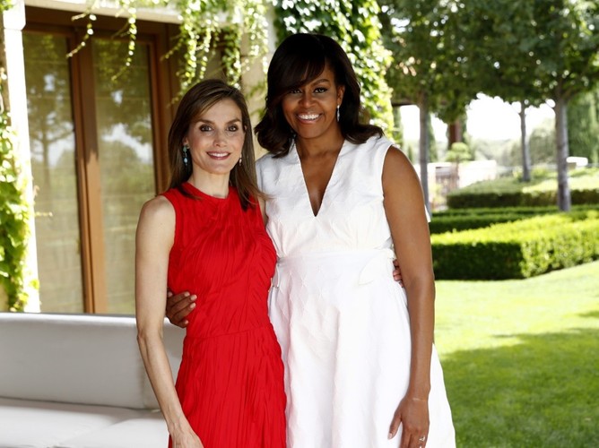 Michelle Obama i królowa Letizia