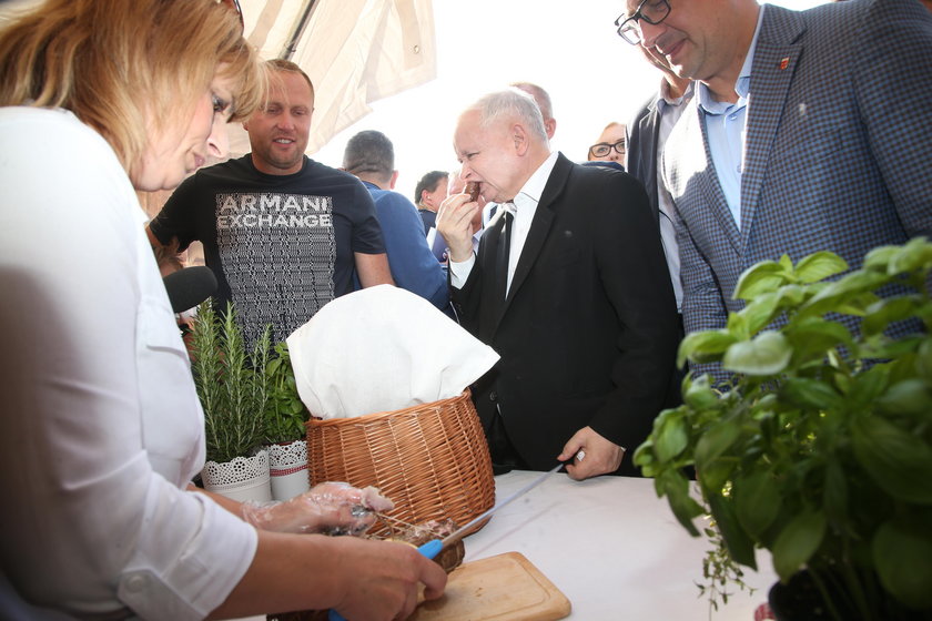 Jarosław Kaczyński na pikniku rodzinnym