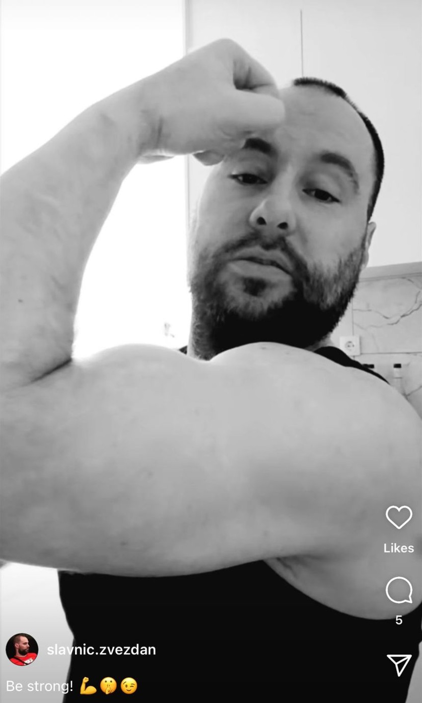 Zvezdan Slavnić pokazao mišiće