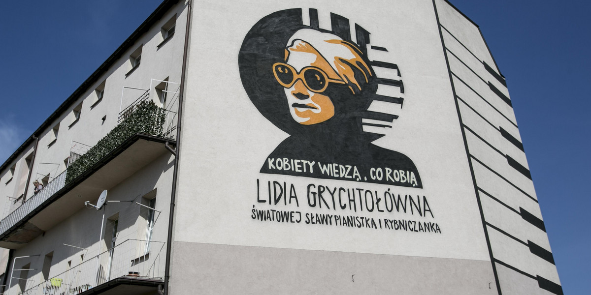 Rybnik. Profesor Lidia Grychtołówna ma swój mural 