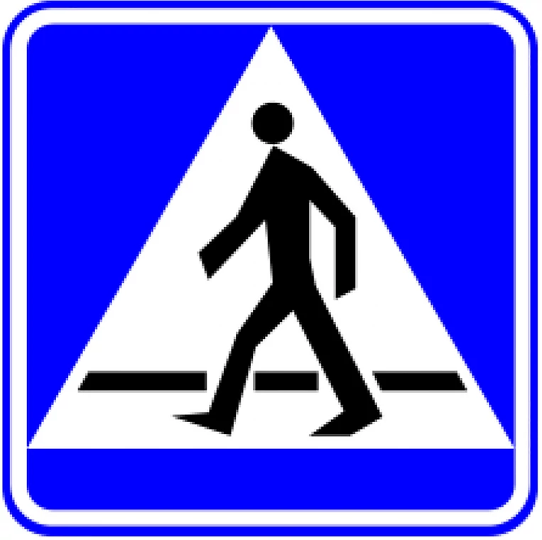 Znak przejście dla pieszych