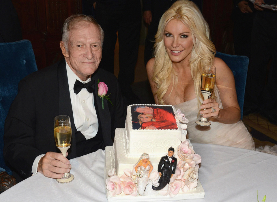 Hugh Hefner, Crystal Harris / fot. Agencja Forum