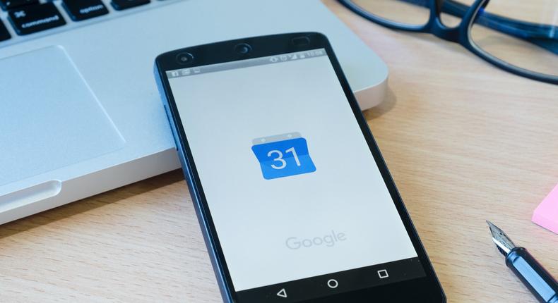 Google Calendar phone icon