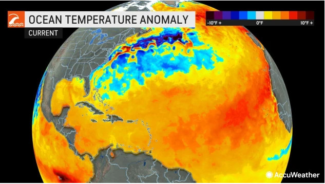Temperatura wody na północnym Atlantyku jest rekordowo wysoka