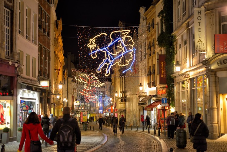 Dekoracje bożonarodzeniowe w Brukseli