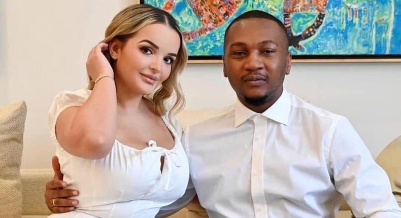 Son of John Mahama, Shafit Mahama with his wife