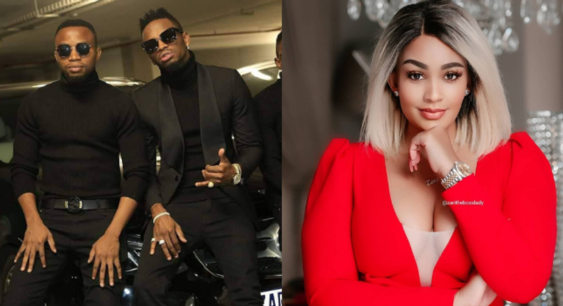 Zari Hassan, Ricardo Momo and Diamond Platnumz 