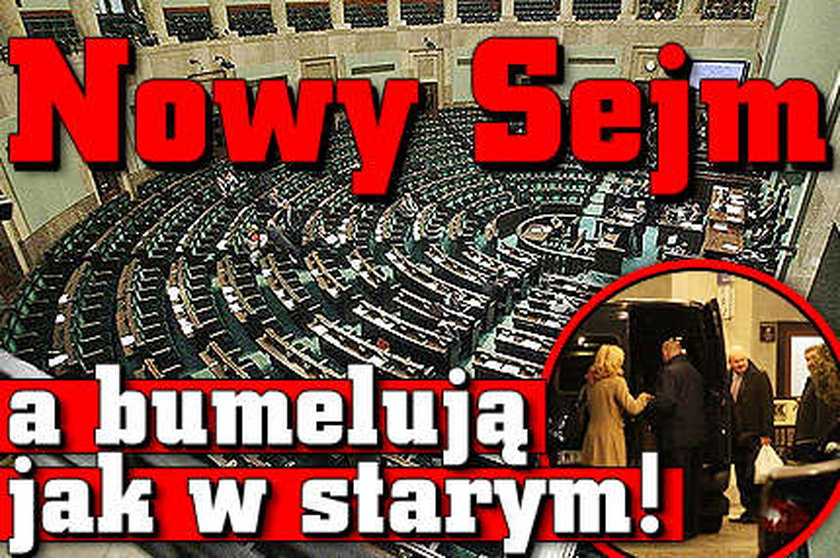 Nowy Sejm, a bumelują po staremu