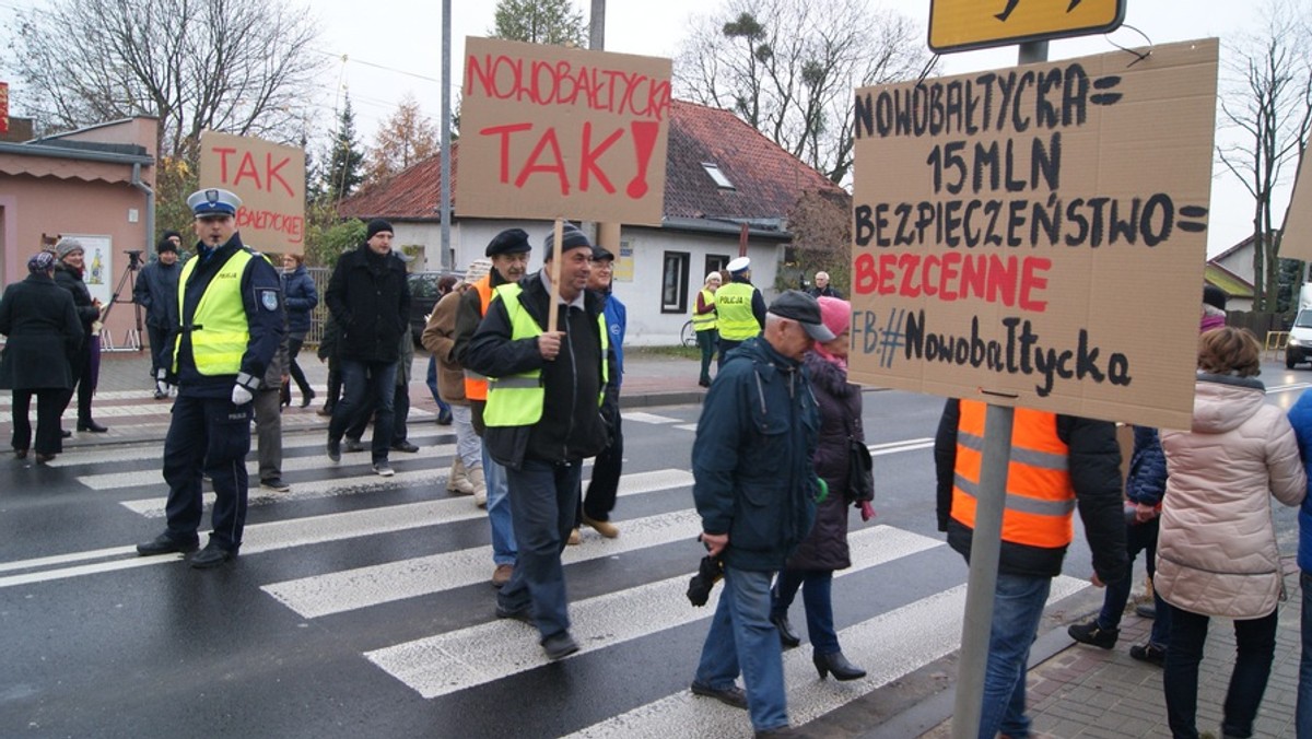 Mieszkańcy części Olsztyna blokowali ulicę Bałtycką