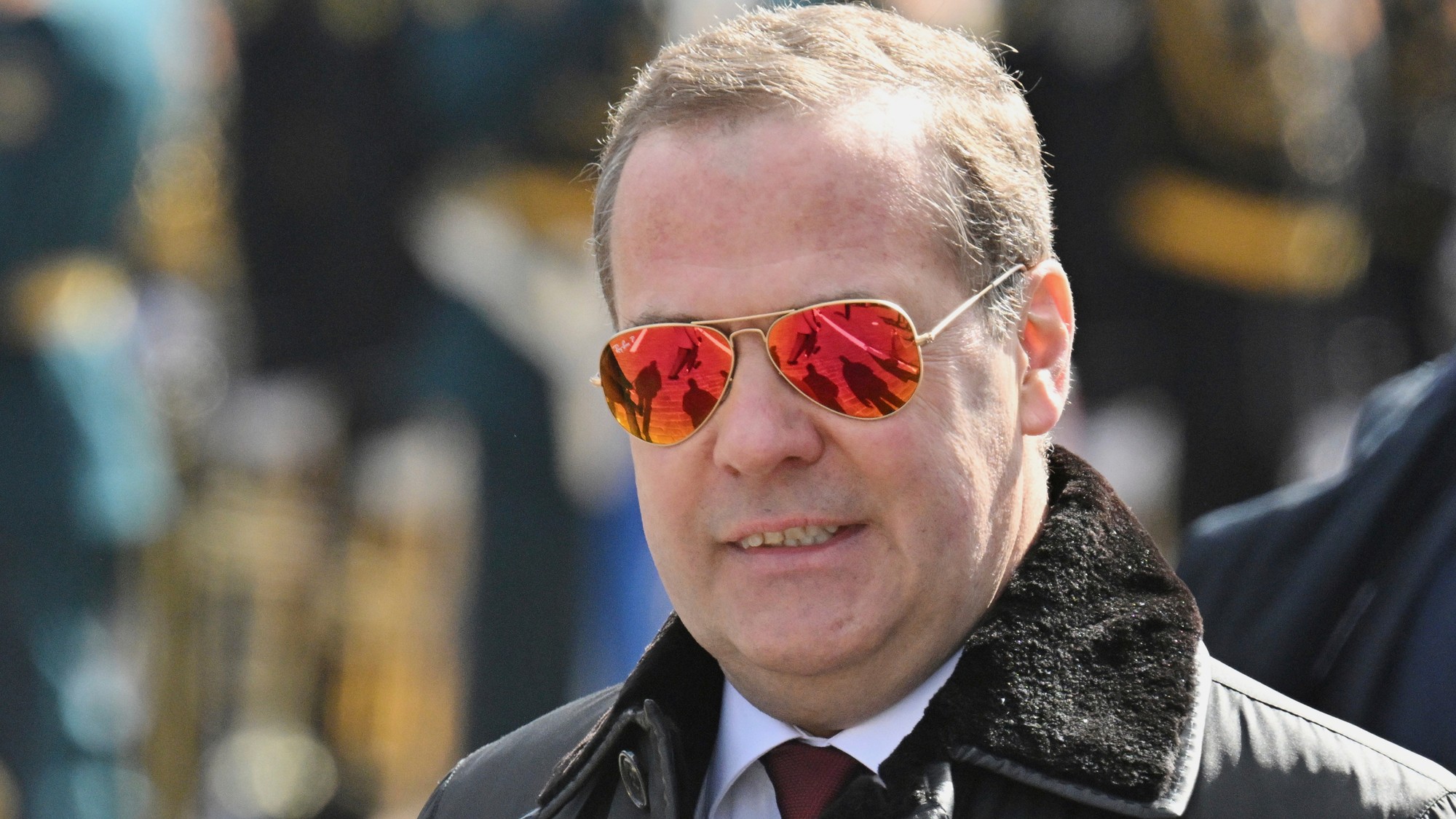 Podpredseda Ruskej bezpečnostnej rady a predseda strany Jednotné Rusko Dmitrij Medvedev.