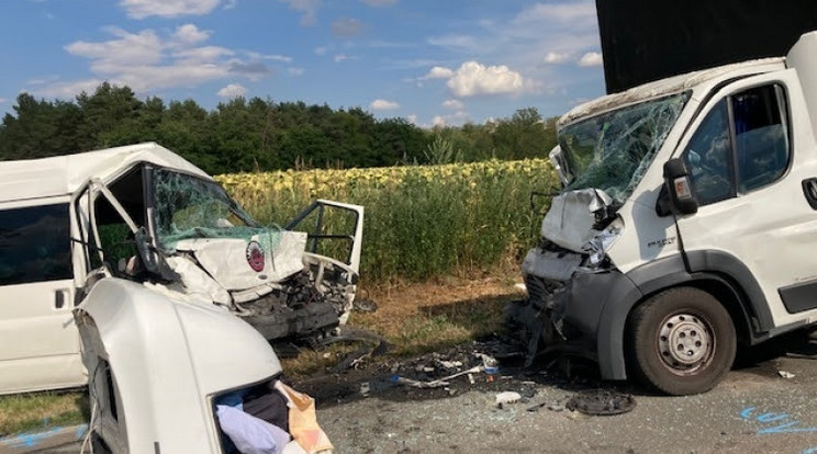 A Ford sofőrje a helyszínen meghalt /Fotó: Baleset-info.hu
