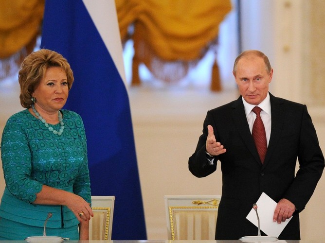 Walentina Matwijenko i Władmir Putin - 31 maja 2013 r.