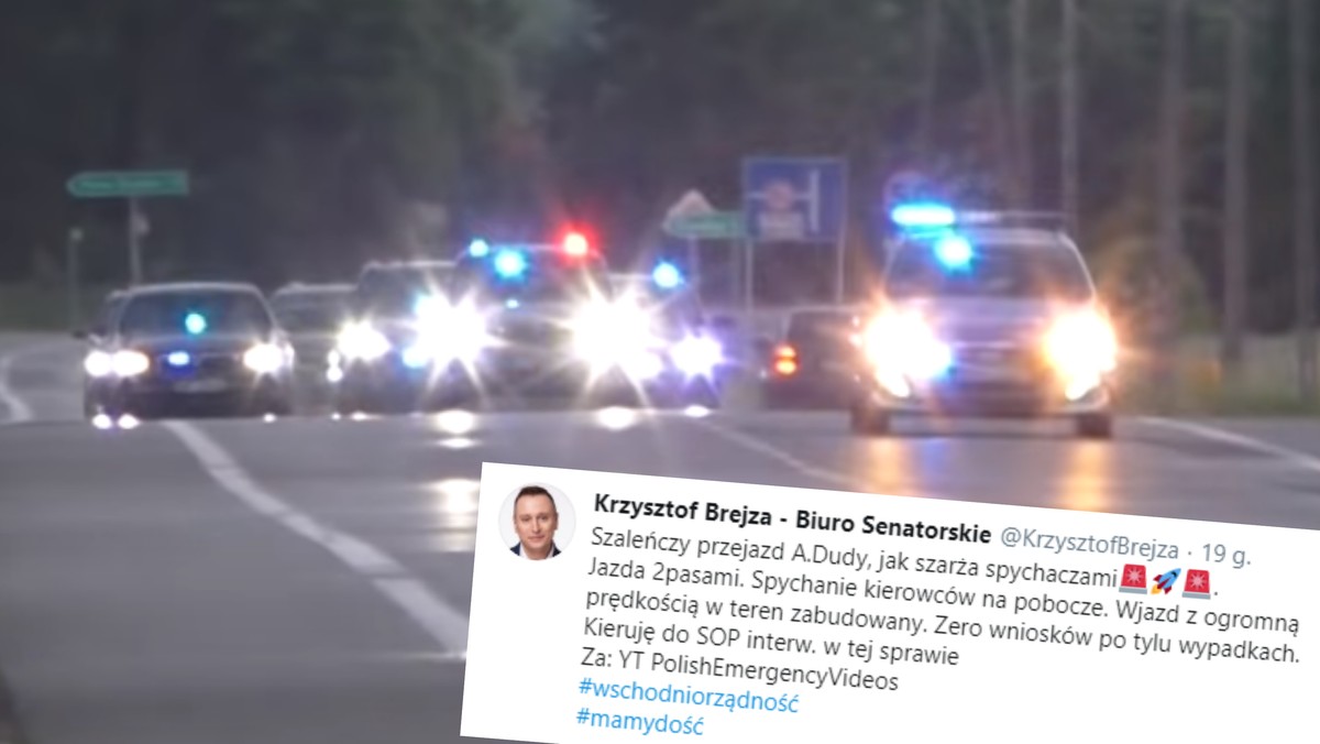 Andrzej Duda w drodze do Łowicza. Krzysztof Brejza pisze do SOP