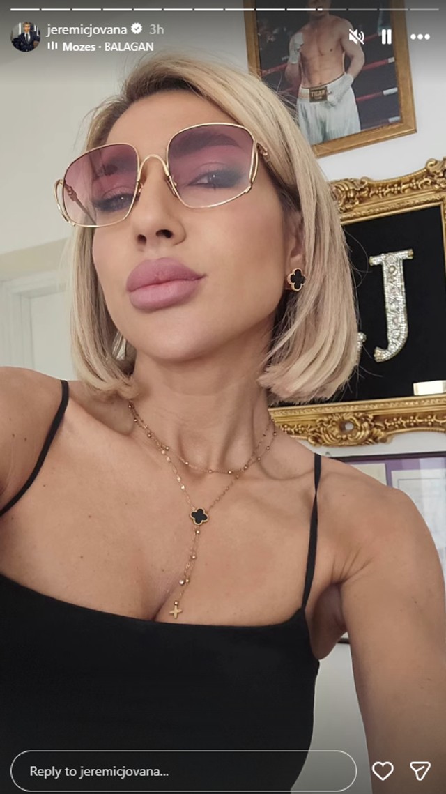 Jovana Jeremić uramila Tigovu sliku