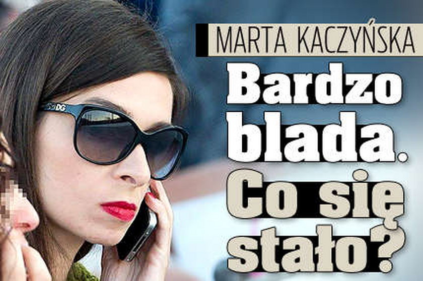 Marta Kaczyńska strasznie blada. Co się stało?