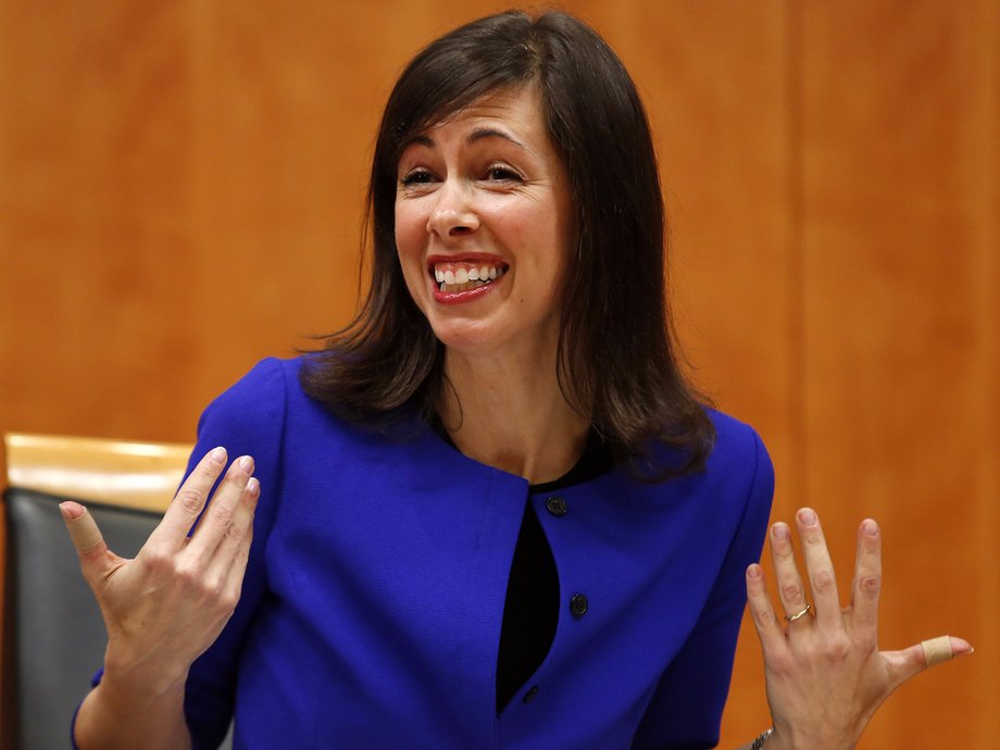 FCC commissioner, Jessica Rosenworcel.