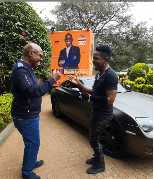 Jimmy Wanjigi and Eric Omondi 