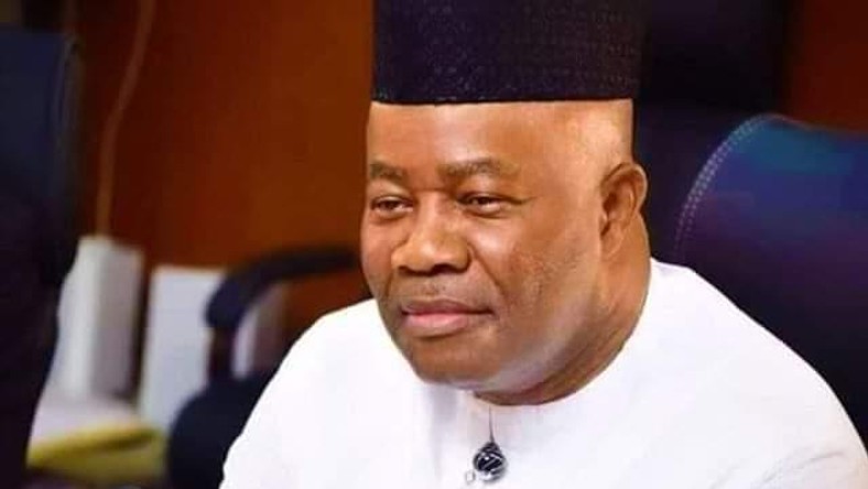 Minister of Niger Delta Affairs, Senator Godswill Akpabio. [Twitter/@CHYCHYCHUKWU]