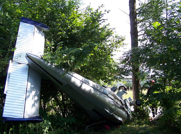 Spadł samolot pod Krosnem. Zginął pilot