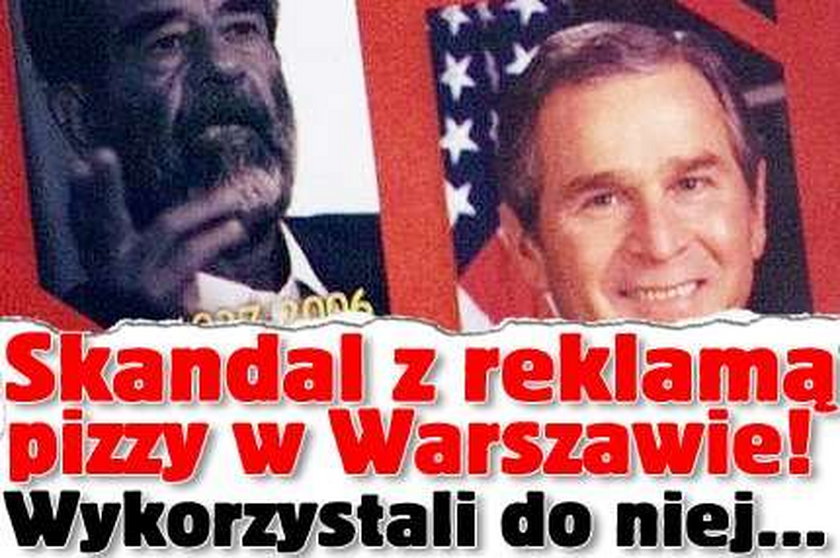 Skandal z reklamą pizzy w Warszawie! Wykorzystali do niej...