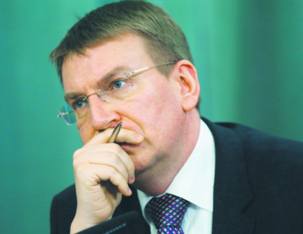 Edgars Rinkevičs, minister spraw zagranicznych Łotwy