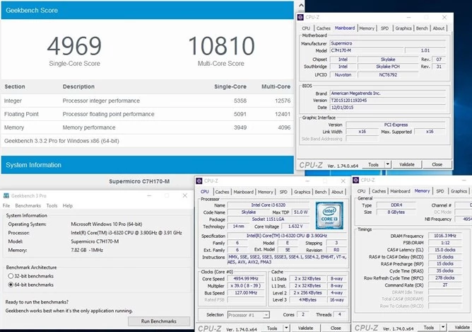 Dhenzjhen przetaktował Core i3-6320 do 4954,99 MHz