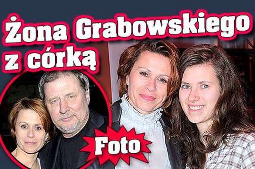 Żona Grabowskiego z córką. Foto
