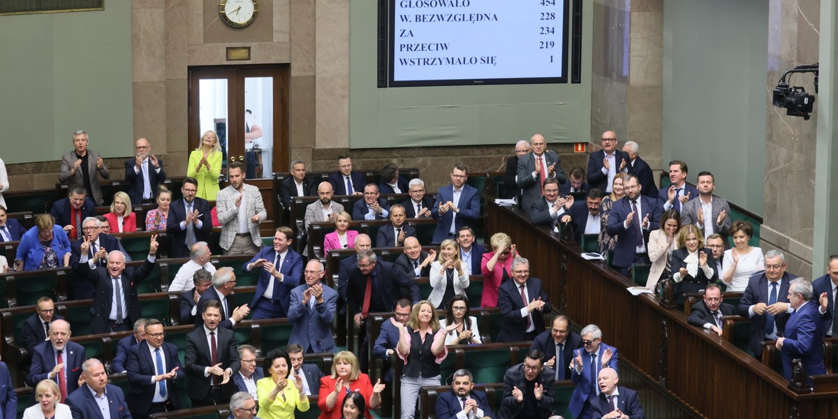 Sejm odrzucił weto do lex Tusk w piątek 26 maja