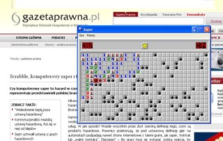 Scrabble, komputerowy saper i tryktrak sprzeczne z ustawą hazardową