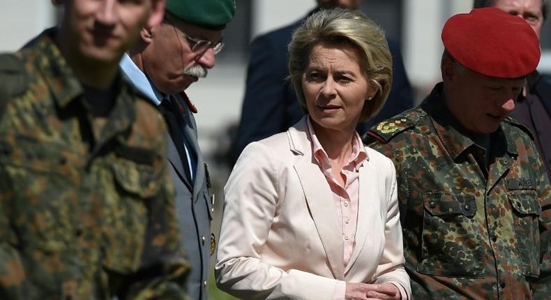 After the arrest of a German soldier with allegedly far-right tendencies, Defence Minister Ursula von der Leyen on May 3 paid a visit to the Franco-German base where he served in Illkirch, northeastern France
