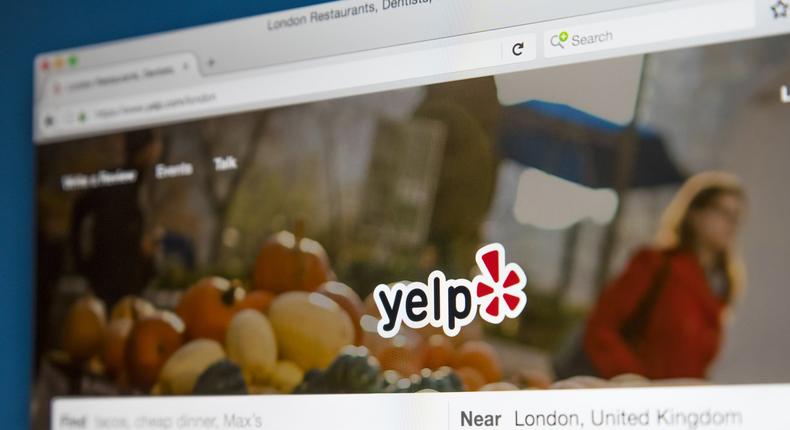 yelp on computer