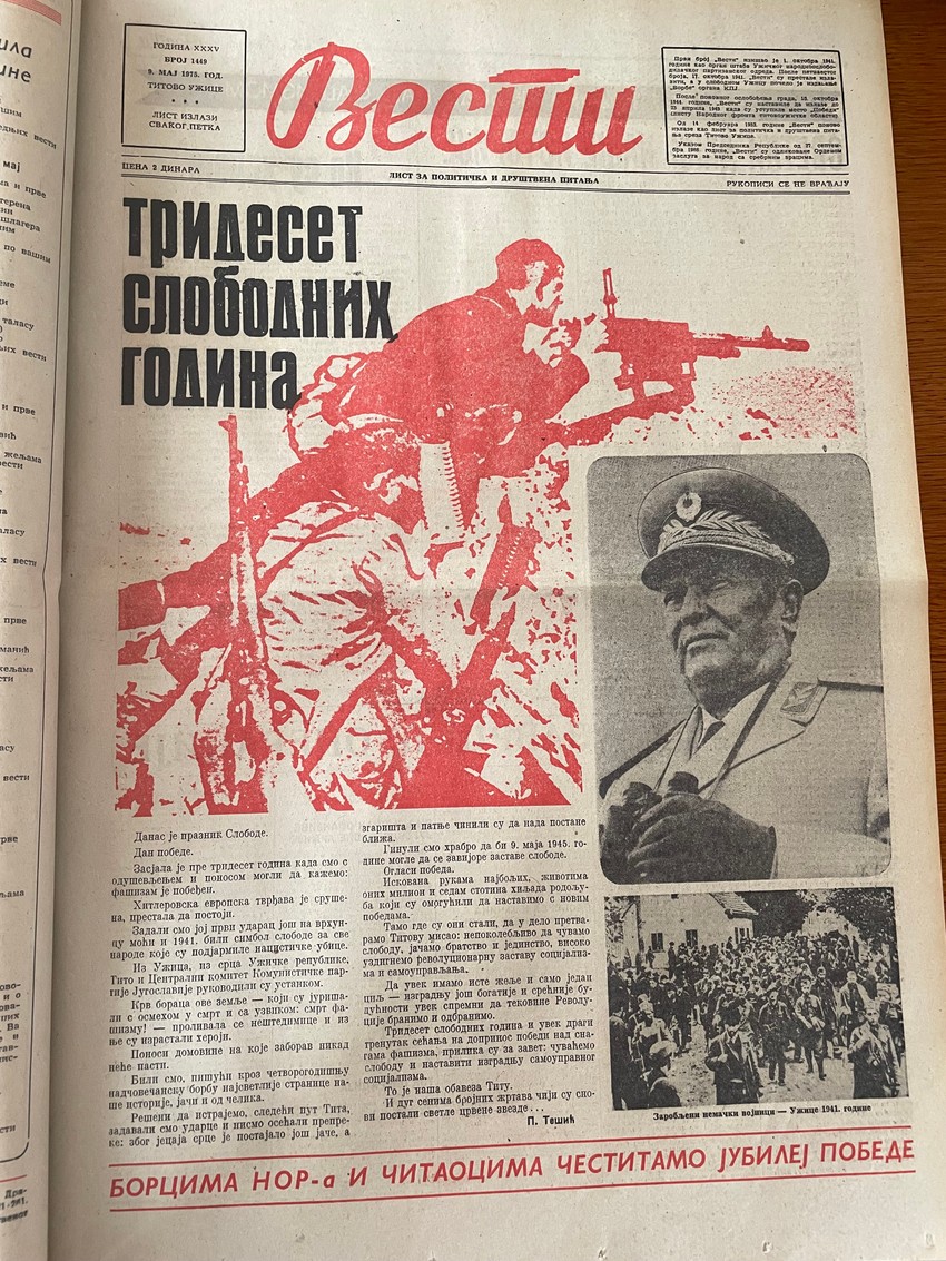 Vesti 10.maj 1975.