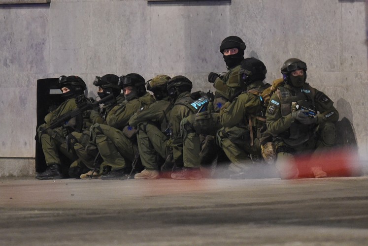 Ćwiczenia antyterrorystyczne w Warszawie