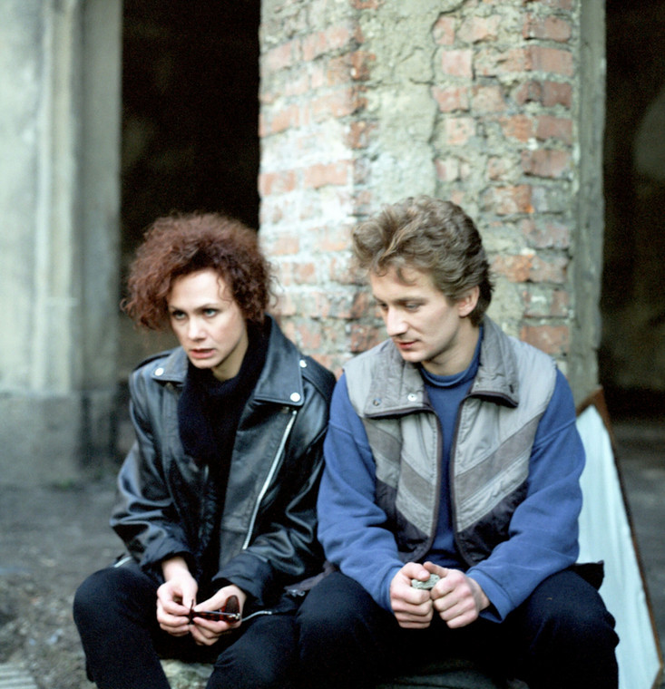Grażyna Trela i Paweł Królikowski w filmie "Zakład" (1990)