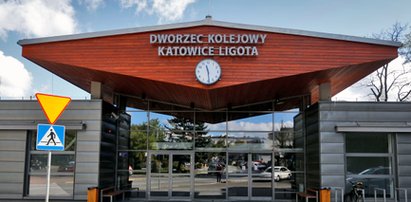 Dworzec kolejowy w Ligocie po remoncie