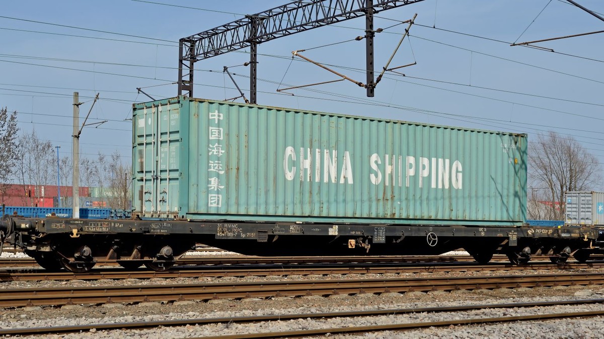 kolej, transport kolejowy, tranzyt, chiński eksport do UE, kontener
