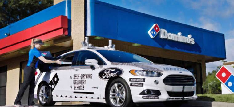 Autonomiczne Fordy Fusion będą dowozić pizzę Domino's