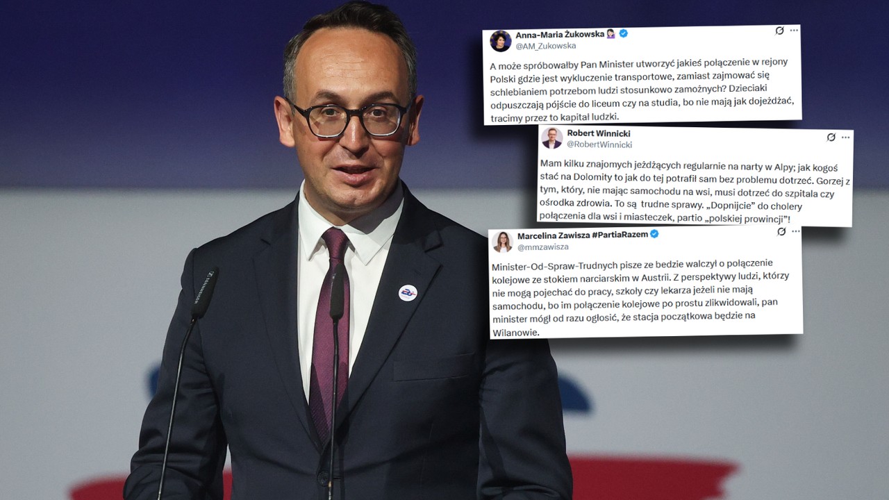 Minister zapowiada pociąg na narty. Burza w sieci. "Stacja na Wilanowie"