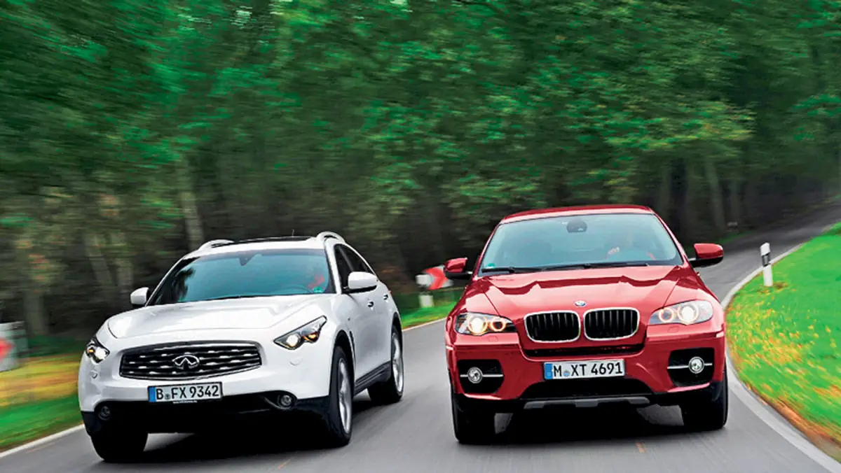 BMW X6 kontra Infiniti FX 30d: ślicznotki, czyli luksusowe suv-y