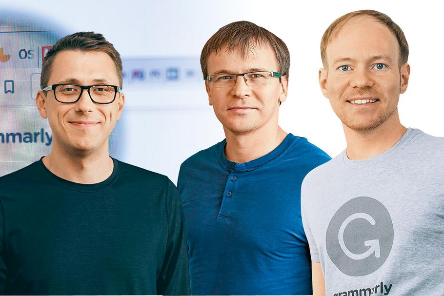 Od lewej: Aleksy Szewczenko, Maxim Litwin i Dmytro Lider. Założyciele Grammarly stworzyli prawdopodobnie najpopularniejsze na świecie narzędzie do sprawdzania poprawności językowej